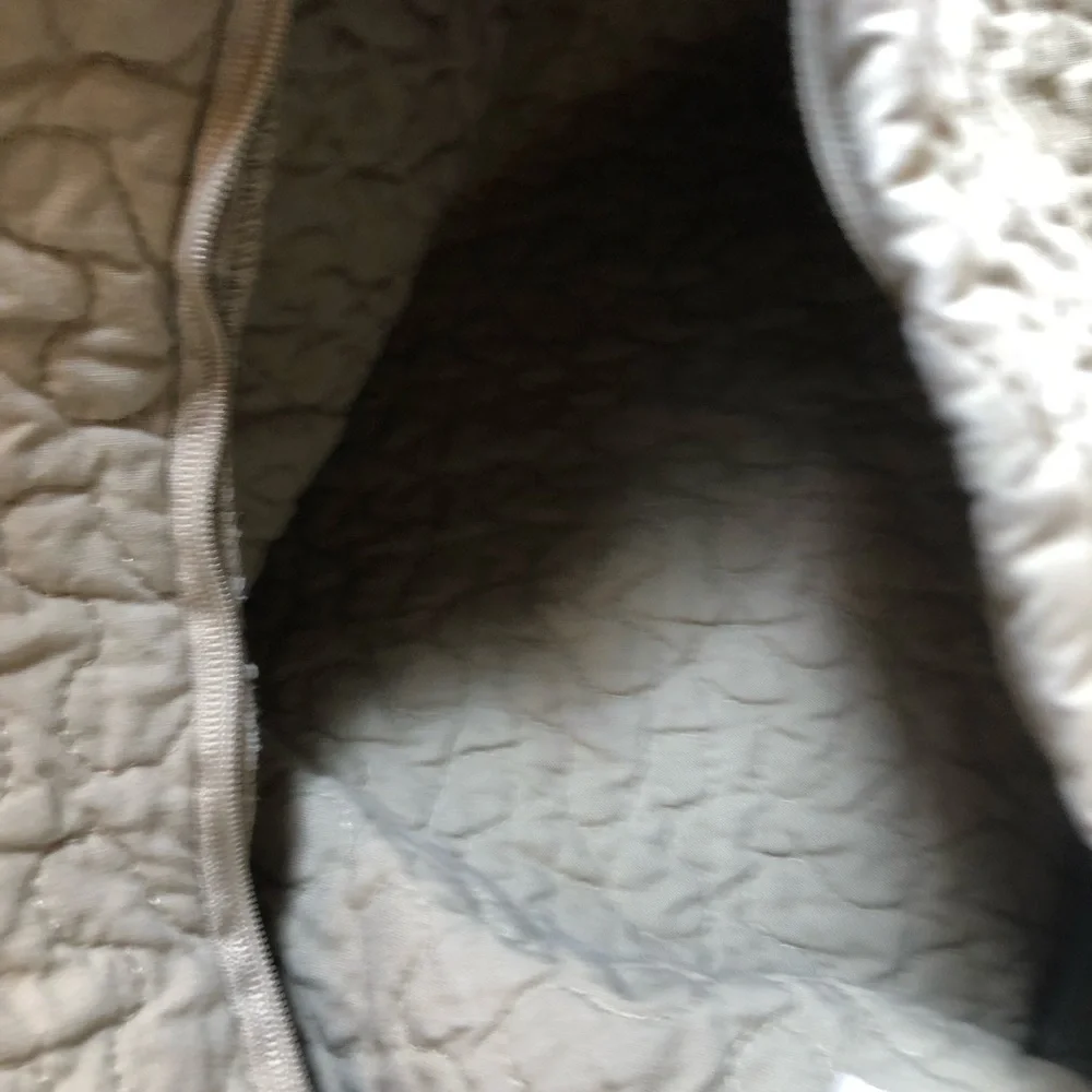 IKEA Alina Square Sham 26x26, EUC, Tan, Quilted, pet/smoke free home